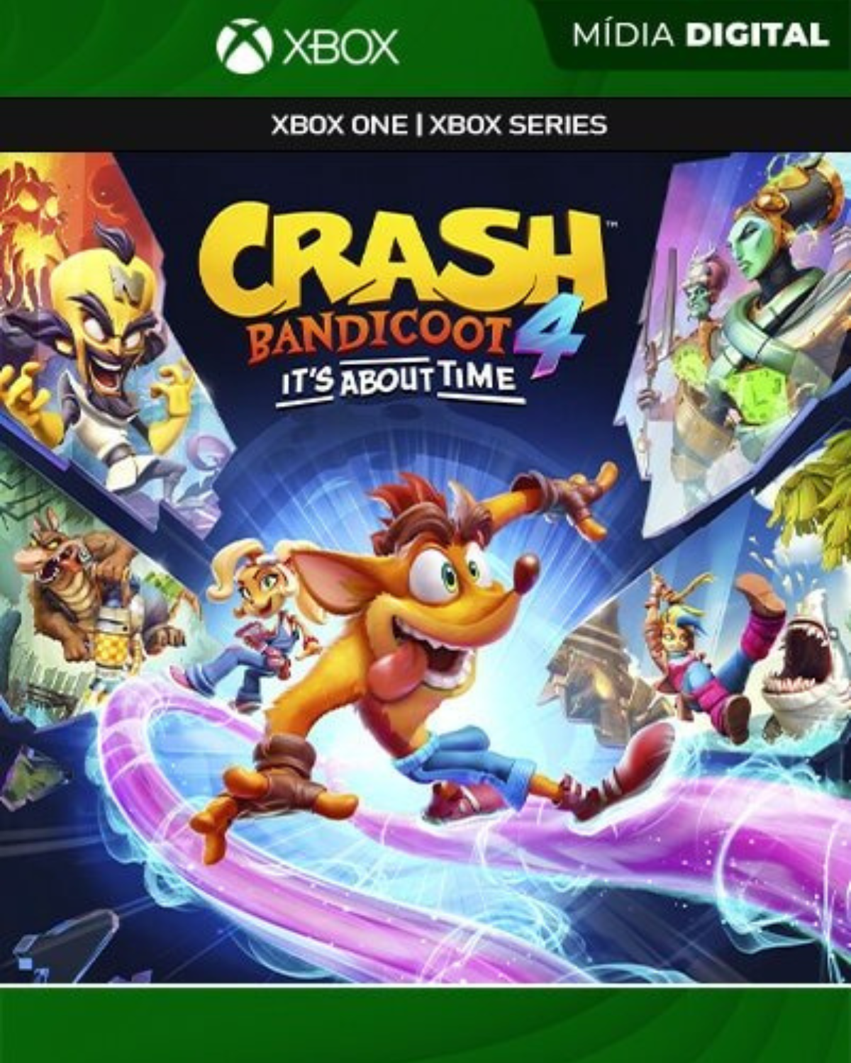 Crash Bandicoot 4 It's About Time - Xbox One XS - Mídia Digital